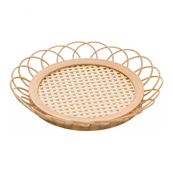 Porta Copos11cm x 1,5cm Tramato Natural Rattan 